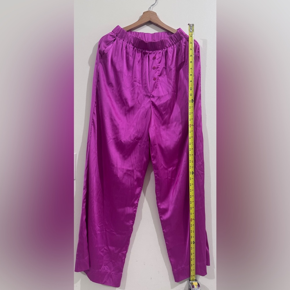 Daily Drills Fuchsia Satin Pants - Picture 8 of 11